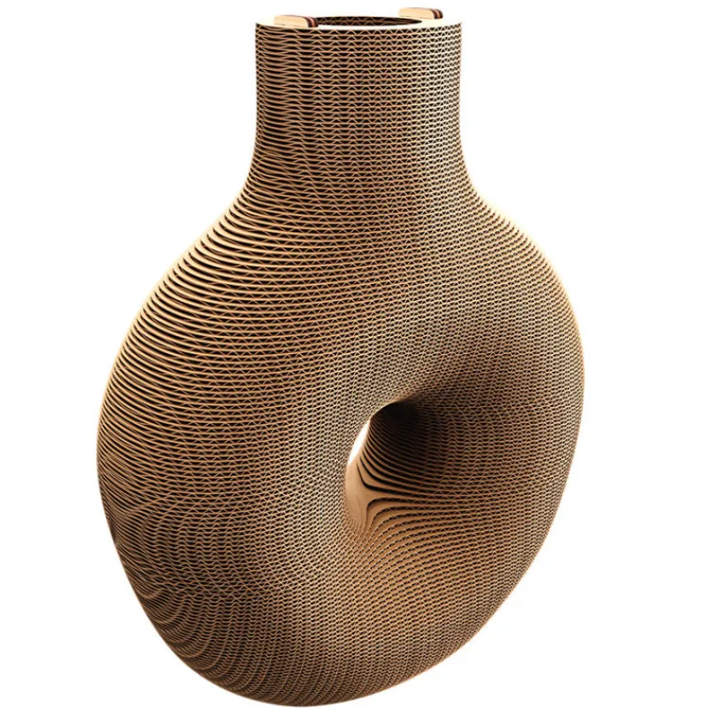 Cartonic Puzzle sculpture 3D en carton - Vase nordique -< Déco Design | Puzzles 3d