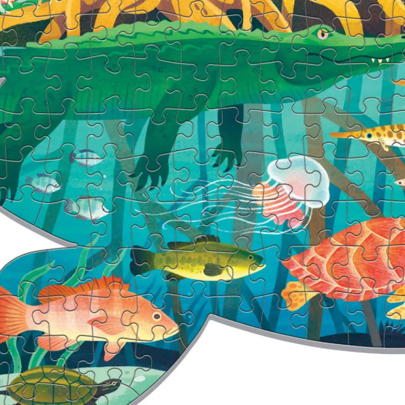 Mudpuppy Puzzle silhouette 300 pcs 'Marécages'<Enfant Puzzles Dès 7 Ans, 200 À 400 Pcs