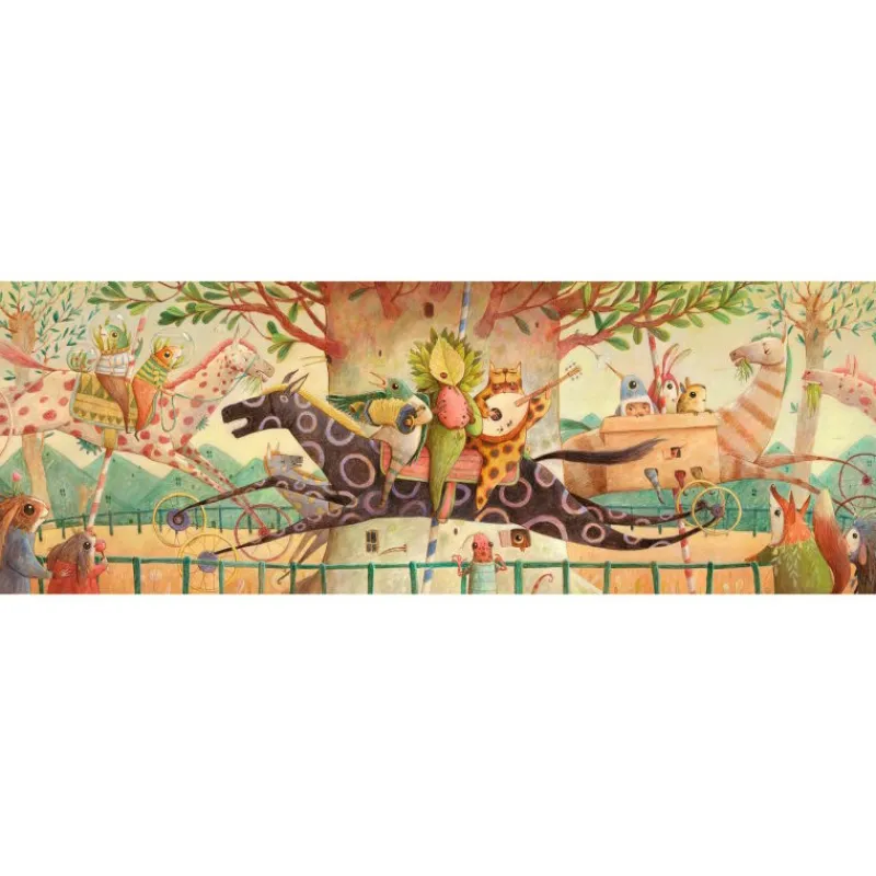 Djeco "Wonderful Ride" Puzzle gallery 100 pcs 7681<Enfant Puzzles Et Jeux Djeco | Puzzle Djeco