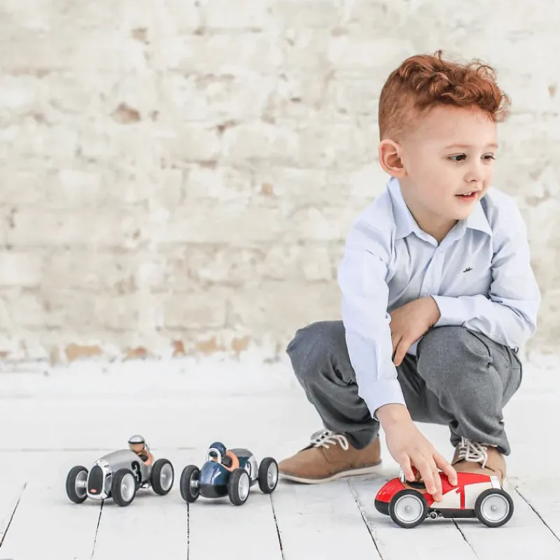 Baghera Racing Car Rouge, voiture rouge et blanche N°1 - 483< Jouets Garage, Voitures