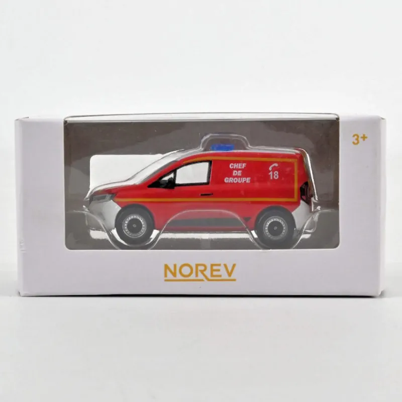 NOREV Renault Kangoo Van 2023 Pompiers - Chef de groupe, voiture 1-64< Jouets Garage, Voitures