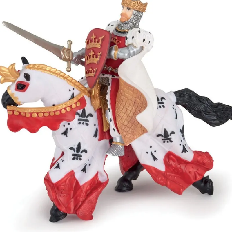 Papo Roi Arthur rouge, figurine 39950< Figurines Papo | Château Fort En Bois