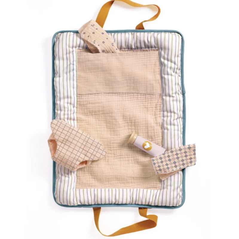 Djeco Sac à langer 'Blue Fly' accessoire pour poupée POMEA de 7851< Poupées, Peluches