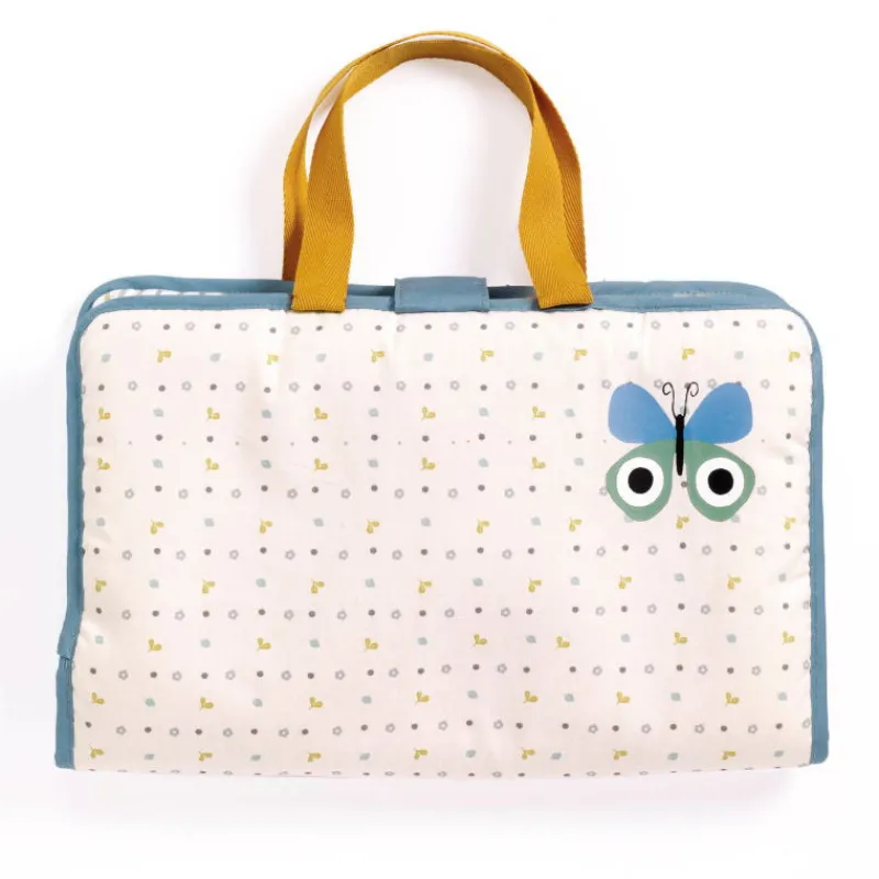 Djeco Sac à langer 'Blue Fly' accessoire pour poupée POMEA de 7851< Poupées, Peluches