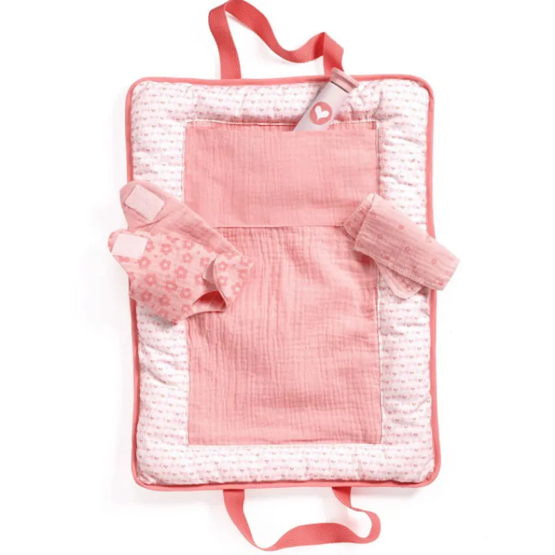 Djeco Sac à langer 'Pink Peak' accessoire pour poupée POMEA de 7850< Poupées, Peluches