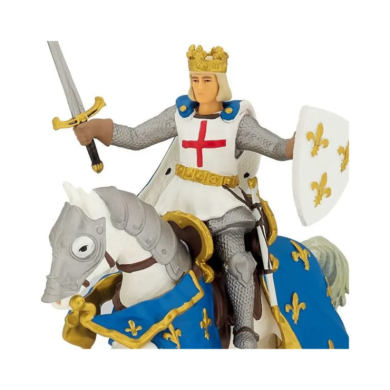 Papo Saint Louis et son cheval 39841< Figurines Papo | Château Fort En Bois