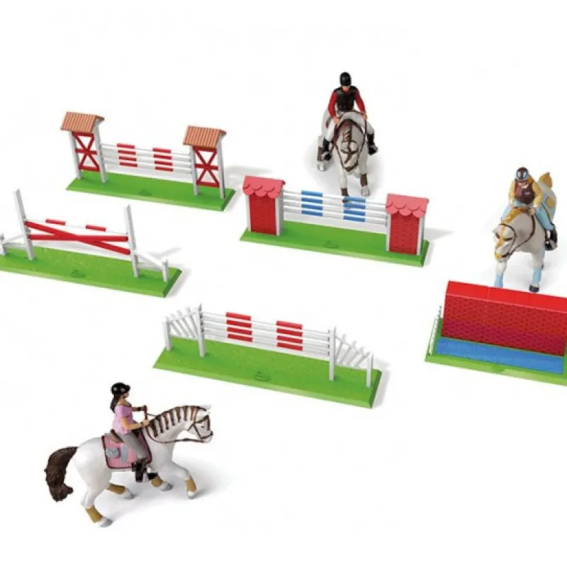 Papo Set de concours hippique 60108< Figurines Papo | Ferme En Bois, Centre Équestre Et Zoo