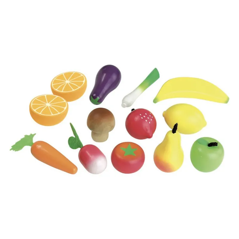 VILAC Set de fruits et légumes 'jour de marché' 8103< Jouets Cuisine, Dînette