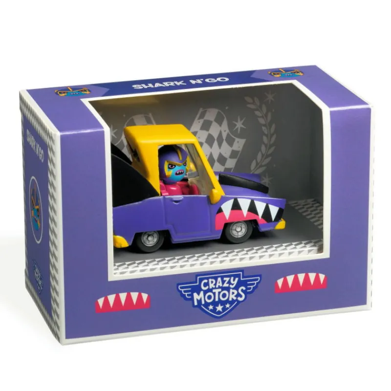 Djeco Shark N'Go Voiture Crazy Motors 5476< Jouets Garage, Voitures