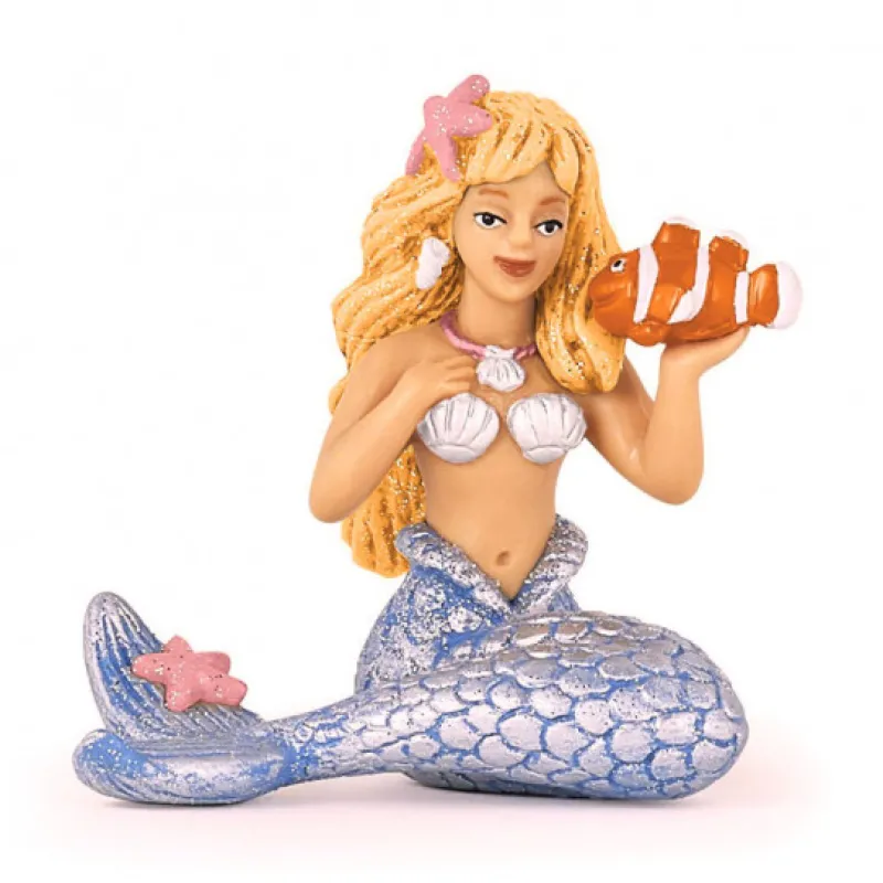 Papo Sirène argentée, figurine 39107< Figurines Papo