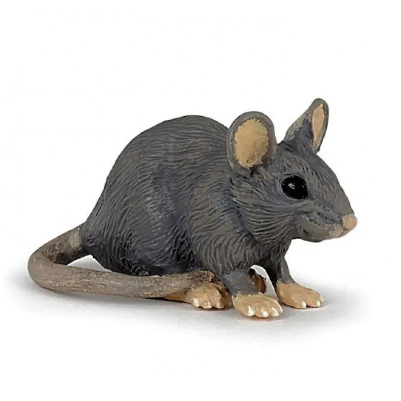 Papo Souris grise figurine 50205< Figurines Papo | Ferme En Bois, Centre Équestre Et Zoo