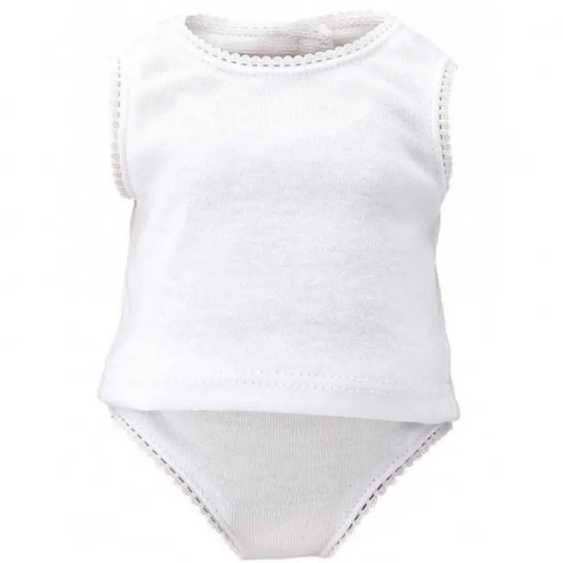 Petitcollin Sous-vêtements blancs pour poupée de 36 à 40 cm< Poupées, Peluches