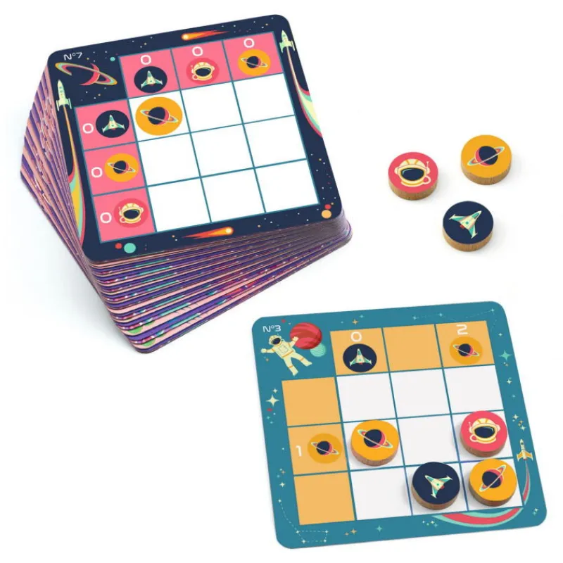 Djeco SPACE LOGIC Jeu Sologic de 8580< Jeux De Société