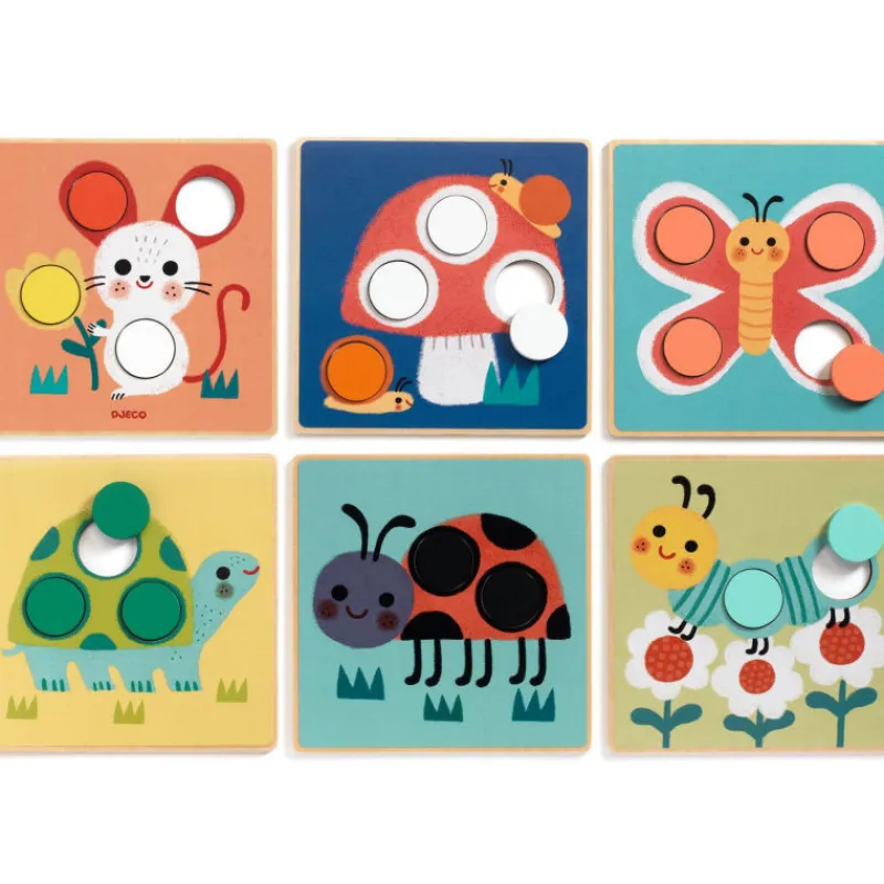 Djeco SPOTIMAGE jeu d'association en bois 1617<Enfant Puzzles Dès 2 Ans: 2, 12 Et 24 Pcs | Jeux De Société