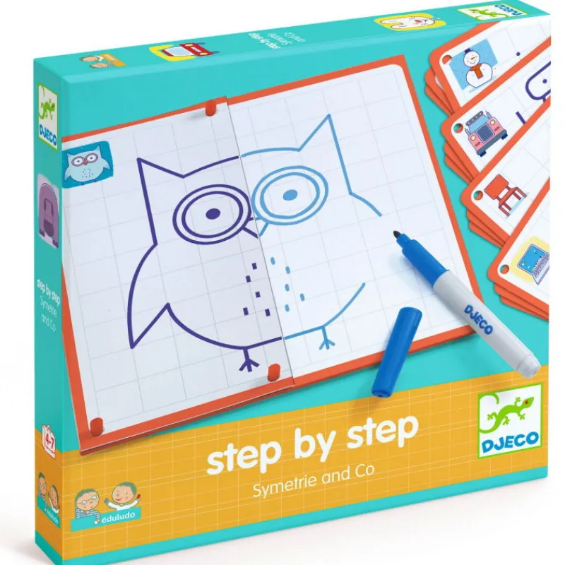 Djeco STEP by STEP "Symetrie & Co" 8325< Dessin, Peinture, Coloriage | Jeux De Société