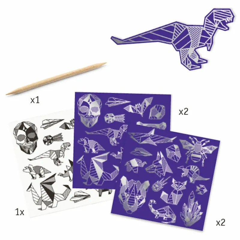Djeco Stickers à gratter 'Iron' 9737< Autocollants Et Décalcomanies | Cartes À Gratter