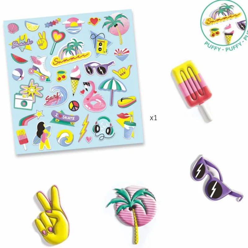 Djeco Stickers en volume 'California' 9262< Autocollants Et Décalcomanies
