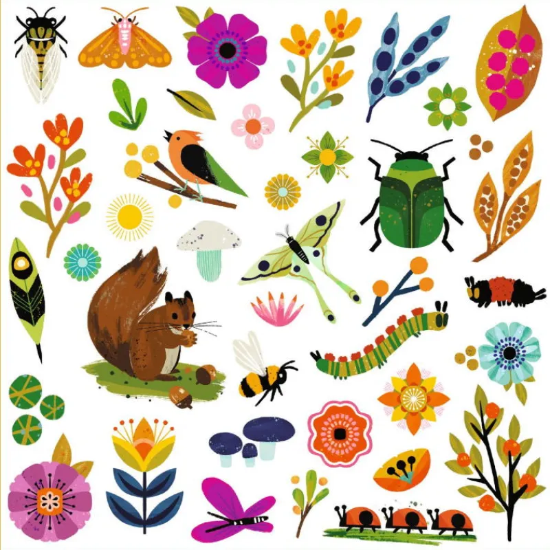 Djeco Stickers Jardin 9272< Autocollants Et Décalcomanies