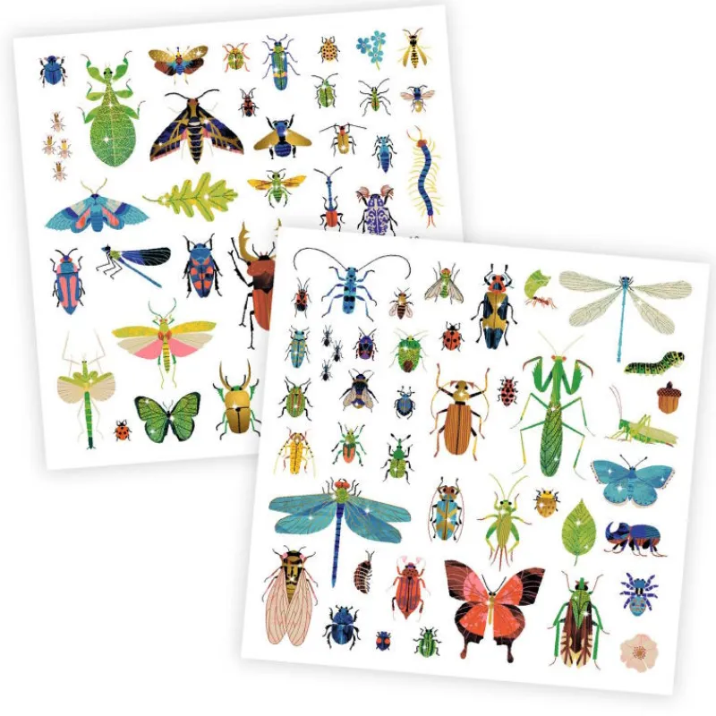Djeco Stickers métallisés "Microcosmos" 9282< Autocollants Et Décalcomanies
