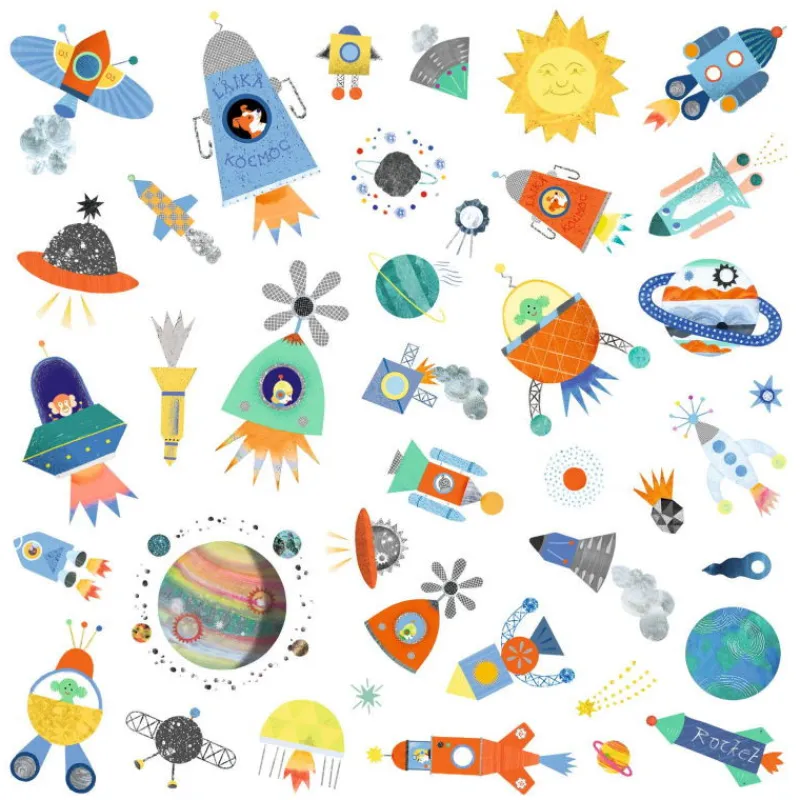 Djeco Stickers "Interstellaire" 9270< Autocollants Et Décalcomanies