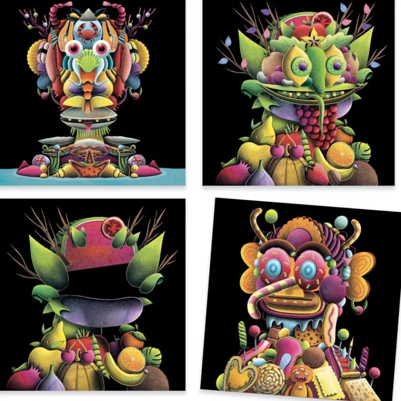 Djeco Stickers "Le primeur" 9370 inspired by Giuseppe Arcimboldo< Autocollants Et Décalcomanies | Djeco Inspired By