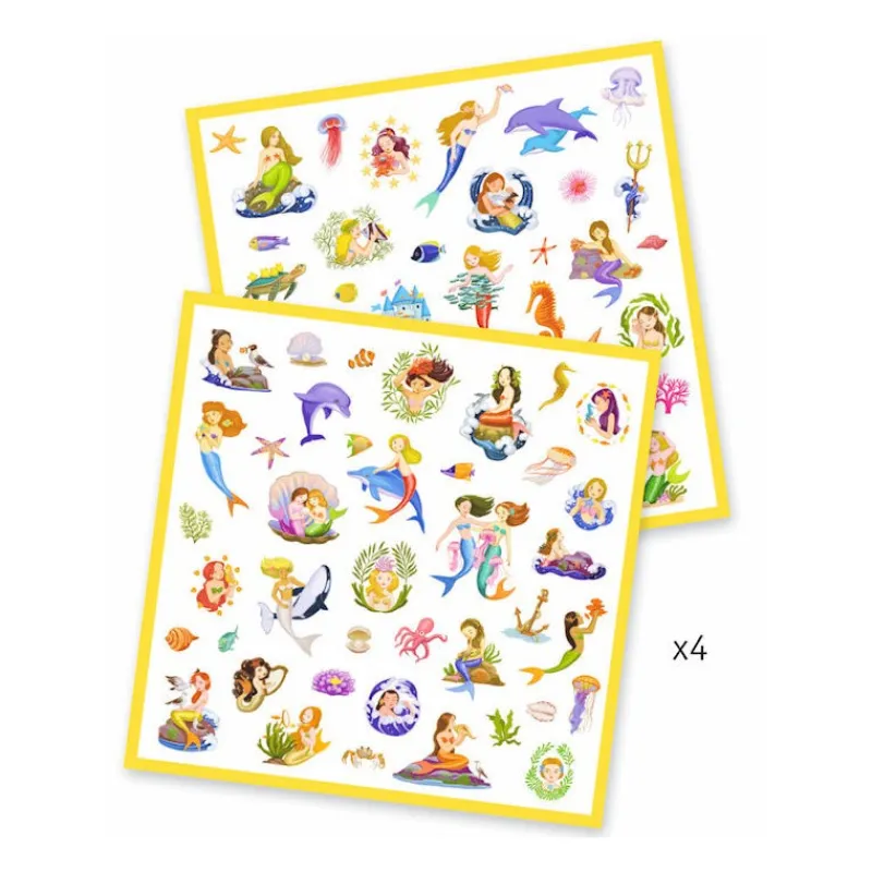 Djeco Stickers Sirènes 8885< Autocollants Et Décalcomanies
