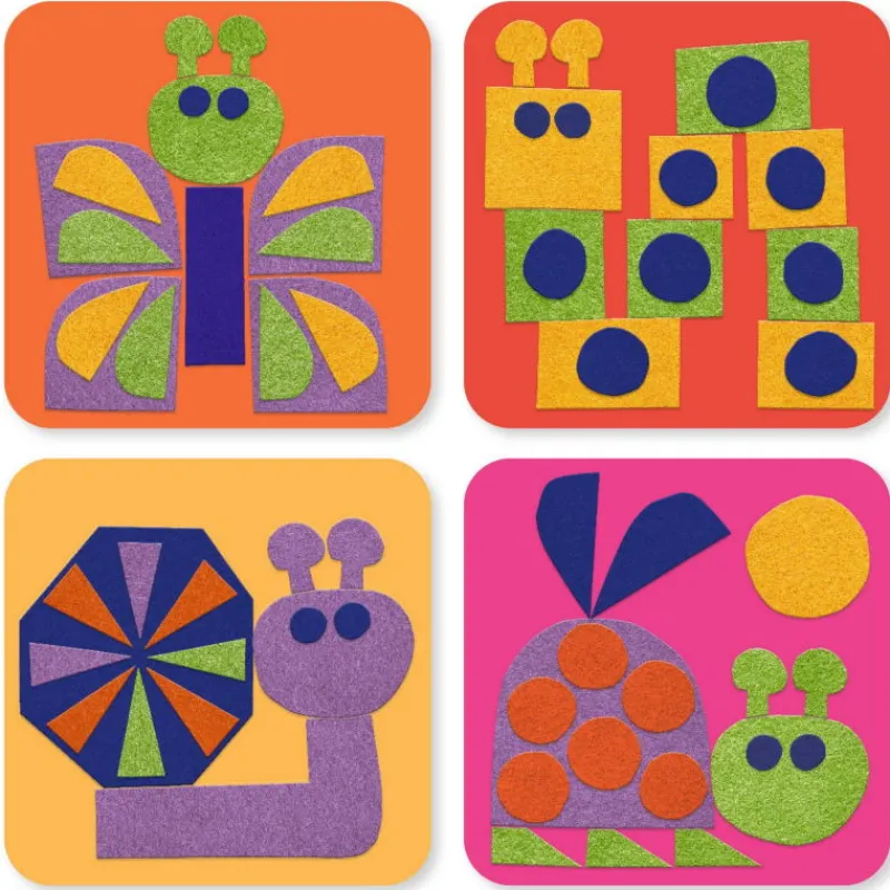 Djeco Tableaux de feutrine 'Petit doux' 0085<Enfant Autocollants Et Décalcomanies | Bricolage Enfant