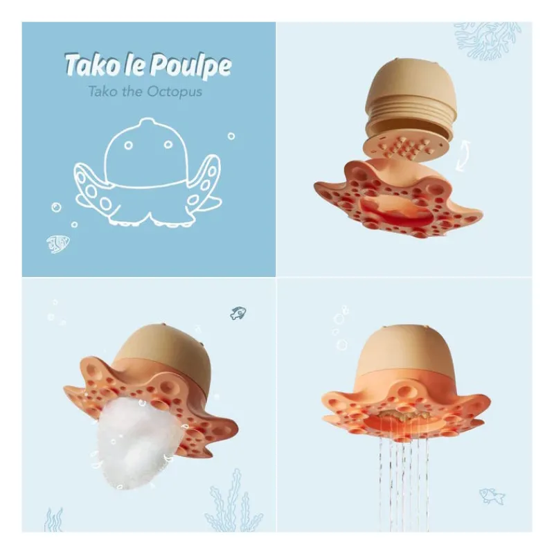 OPPI Tako le poulpe - Jouet de bain FLOT -< Jouets De Bain | Jouets D'éveil, Hochets