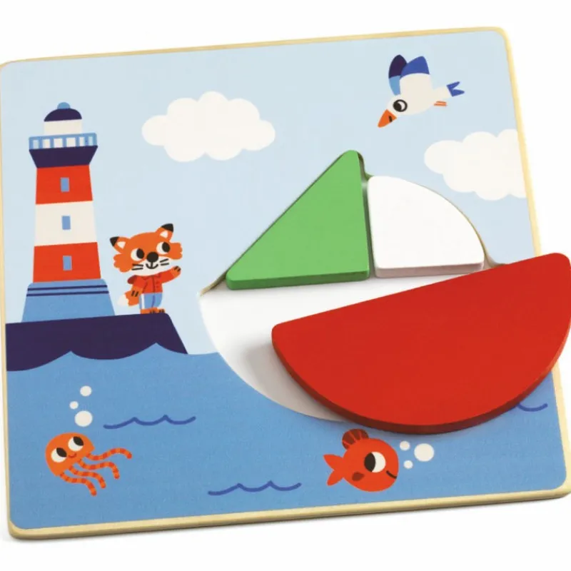 Djeco Tangramini, tangram pour les petits 1672<Enfant Puzzle Djeco | Puzzles Dès 2 Ans: 2, 12 Et 24 Pcs
