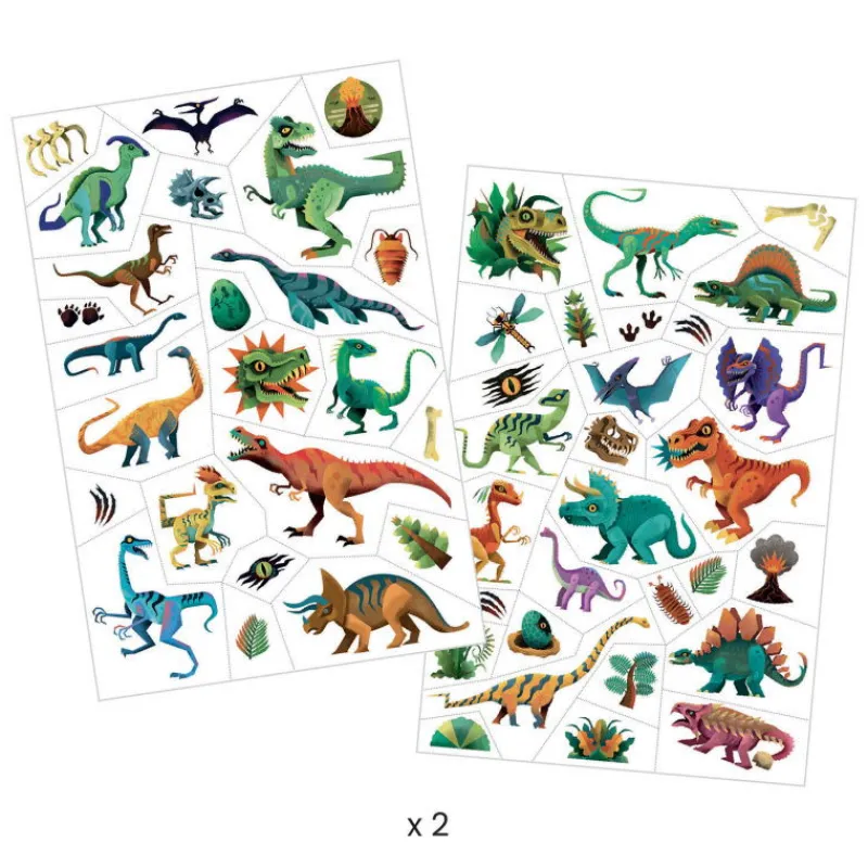 Djeco Tatouages 'Dino Club' 9598<Enfant Tatouages Enfants, Maquillage