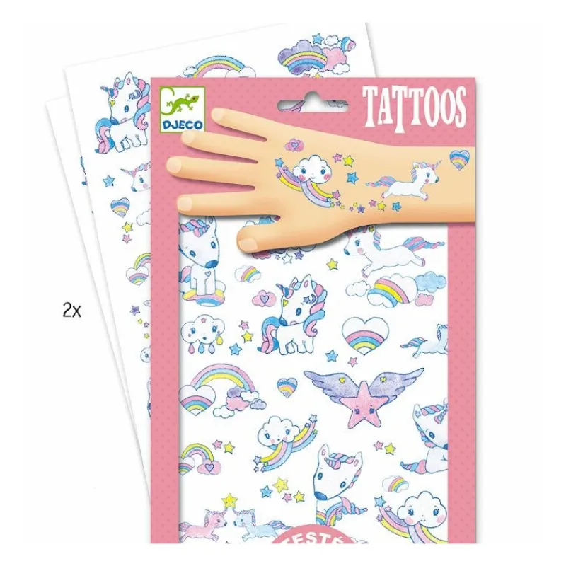 Djeco Tatouages Licornes 9575<Enfant Tatouages Enfants, Maquillage