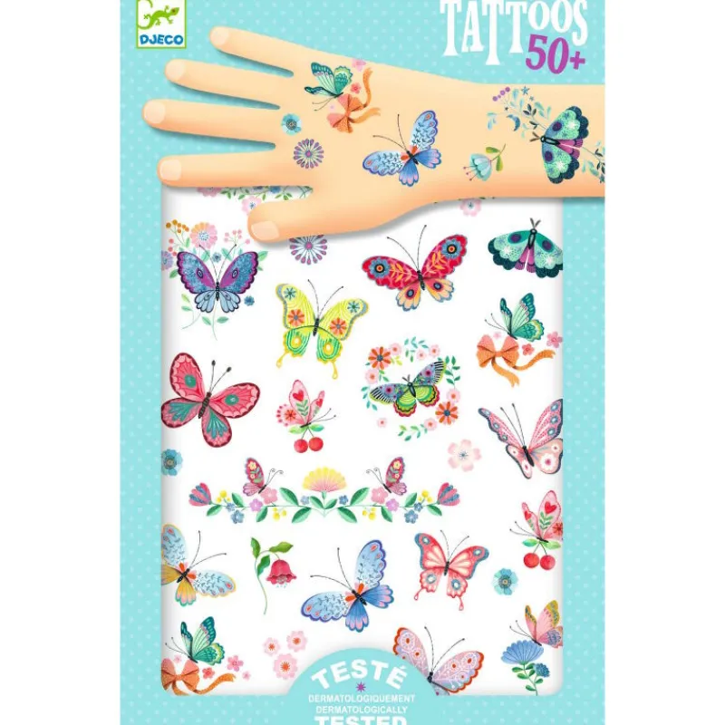 Djeco Tatouages 'Papillons de rêve' 9249<Enfant Tatouages Enfants, Maquillage