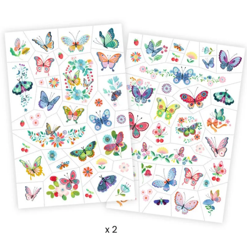 Djeco Tatouages 'Papillons de rêve' 9249<Enfant Tatouages Enfants, Maquillage