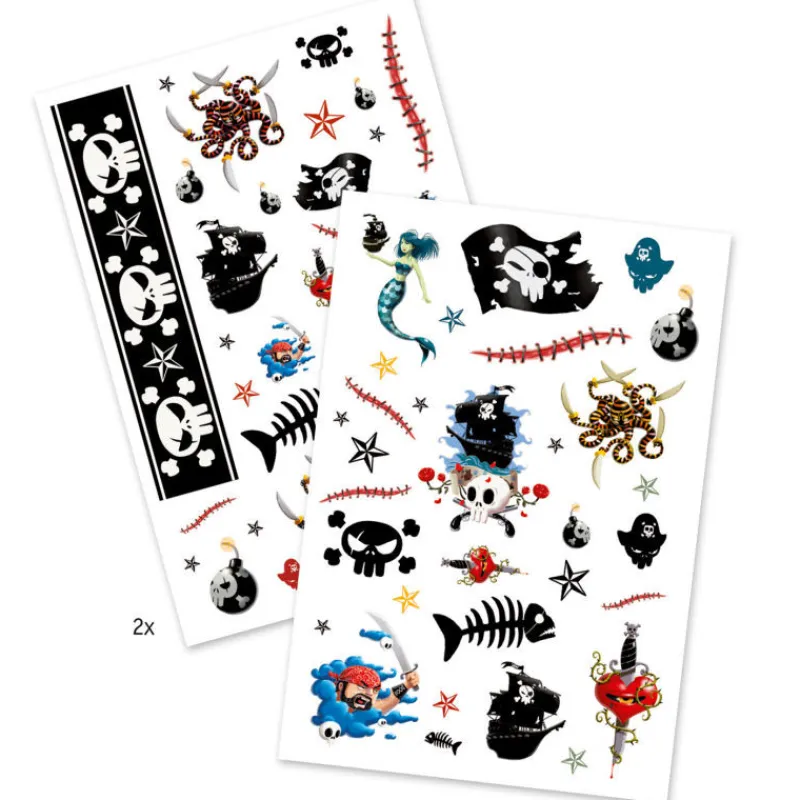 Djeco Tatouages Pirates 9584<Enfant Tatouages Enfants, Maquillage