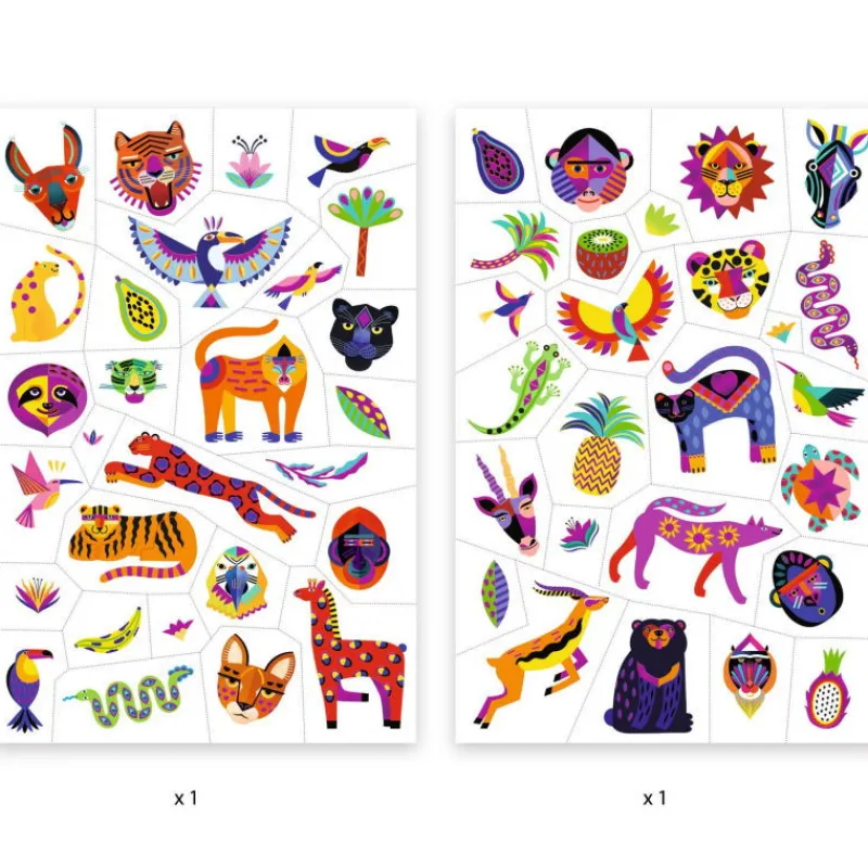 Djeco Tatouages 'Wild beauty' 9609<Enfant Tatouages Enfants, Maquillage