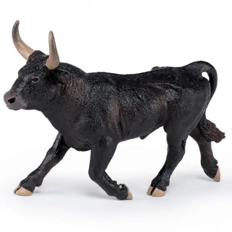 Papo Taureau camarguais, figurine 51182< Figurines Papo | Ferme En Bois, Centre Équestre Et Zoo