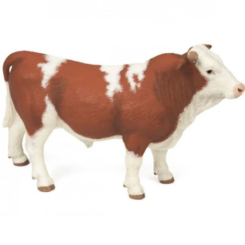 Papo Taureau simmental 51142< Figurines Papo | Ferme En Bois, Centre Équestre Et Zoo