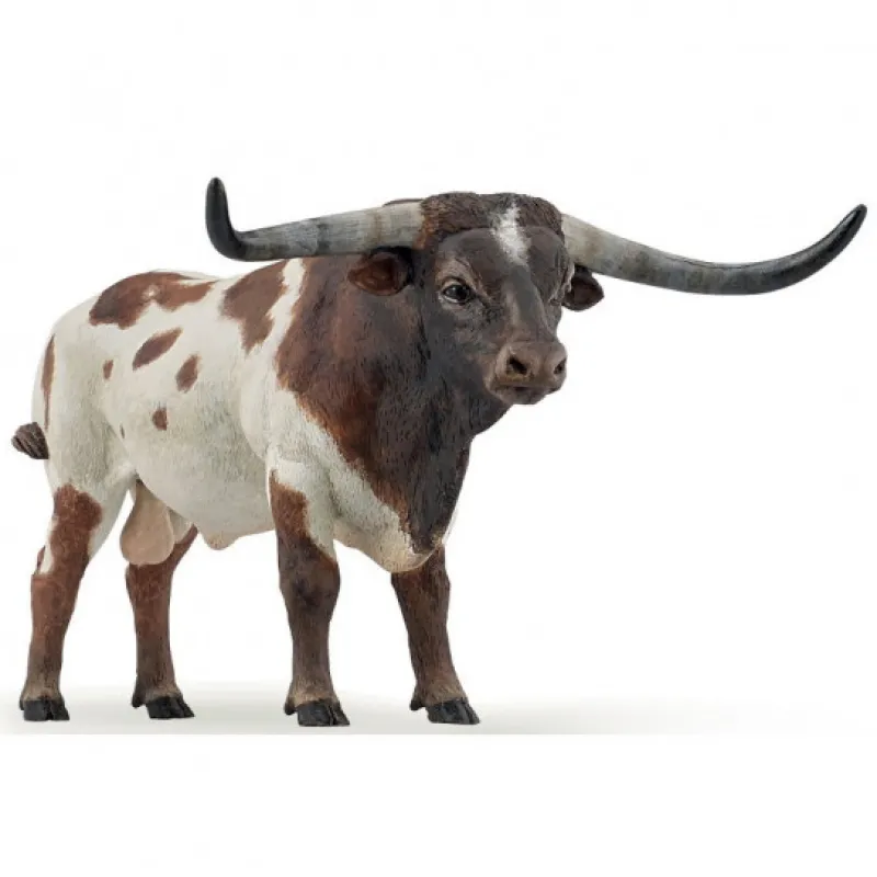 Papo Taureau Texas Longhorn, figurine 51156< Figurines Papo | Ferme En Bois, Centre Équestre Et Zoo