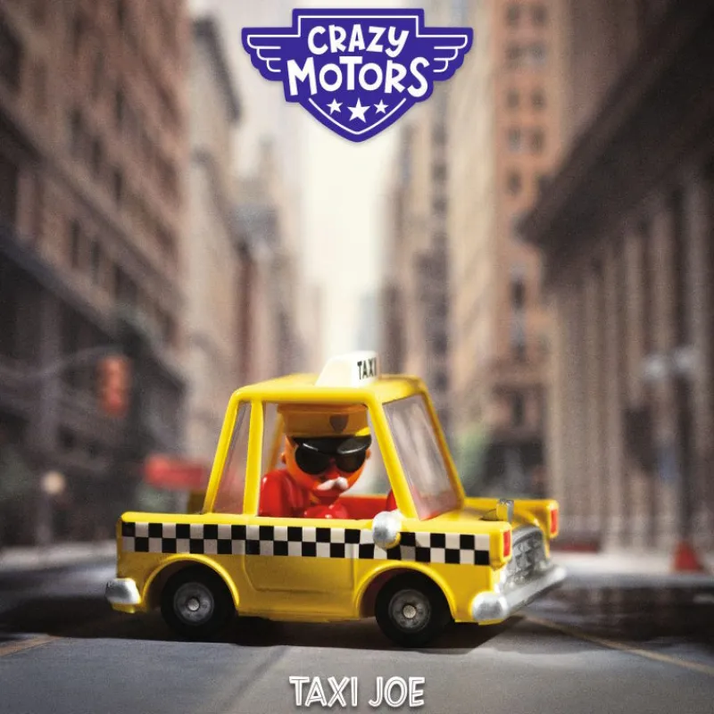 Djeco Taxi Joe Voiture Crazy Motors 5479< Jouets Garage, Voitures