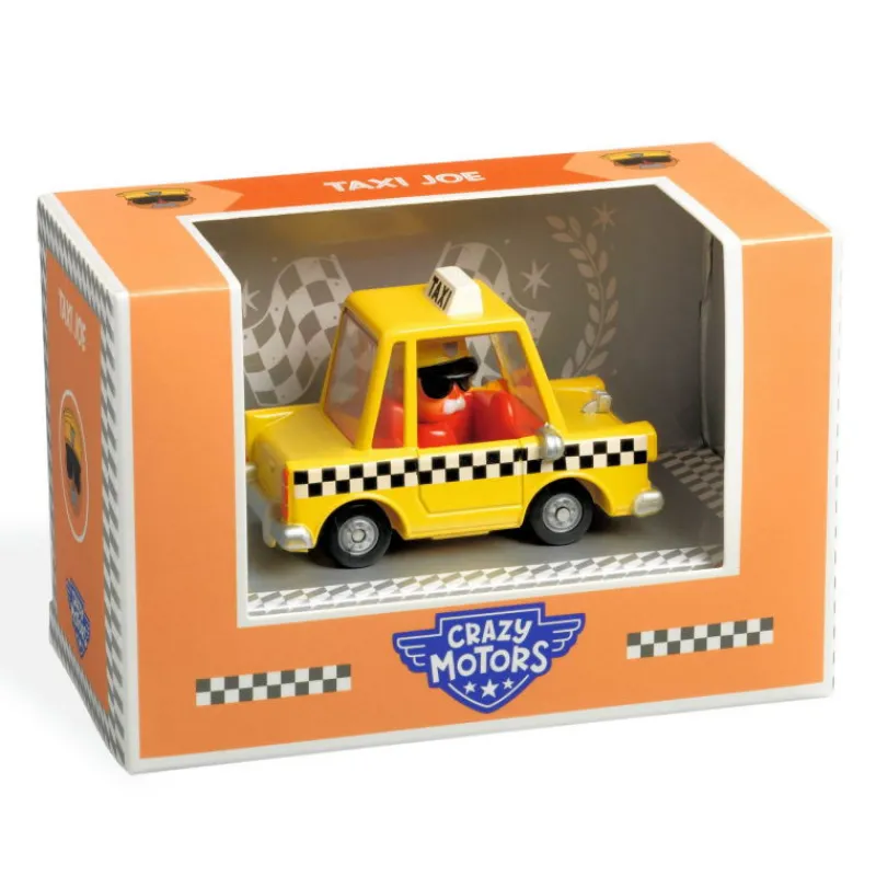 Djeco Taxi Joe Voiture Crazy Motors 5479< Jouets Garage, Voitures