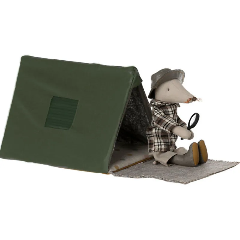 Maileg Tente de camping individuelle pour la randonnée - souris< Maison De Poupées