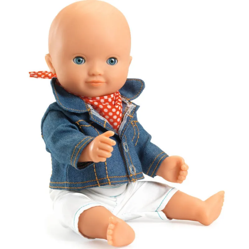 Djeco Tenue Blue Jacket, vêtement de poupée POMEA de 7773< Poupées, Peluches