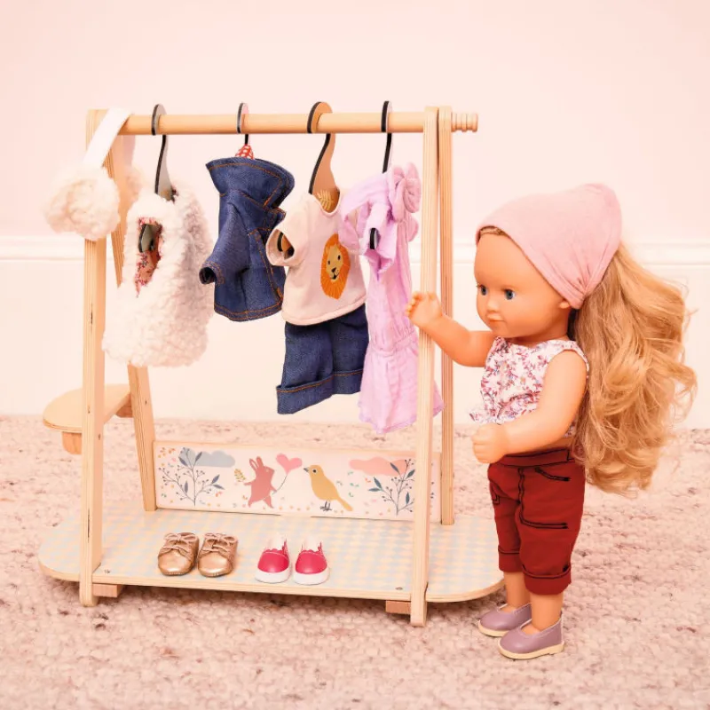 Djeco Tenue Violette, vêtement de poupée POMEA Lovely de 7770< Poupées, Peluches
