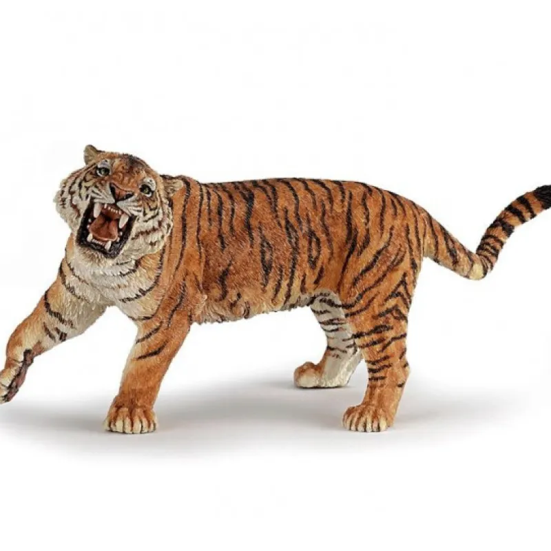Papo Tigre rugissant 50182< Figurines Papo | Ferme En Bois, Centre Équestre Et Zoo