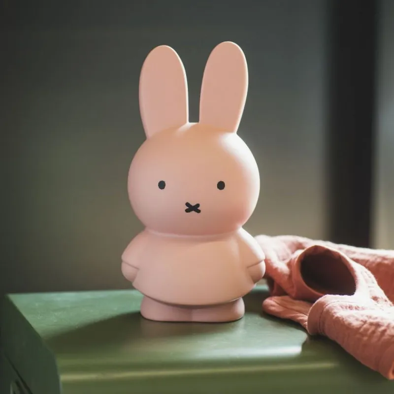 Peluches Miffy & Snoopy Tirelire Miffy - Atelier Pierre Junior - 19cm - Rose poudré<Enfant Décoration Enfants