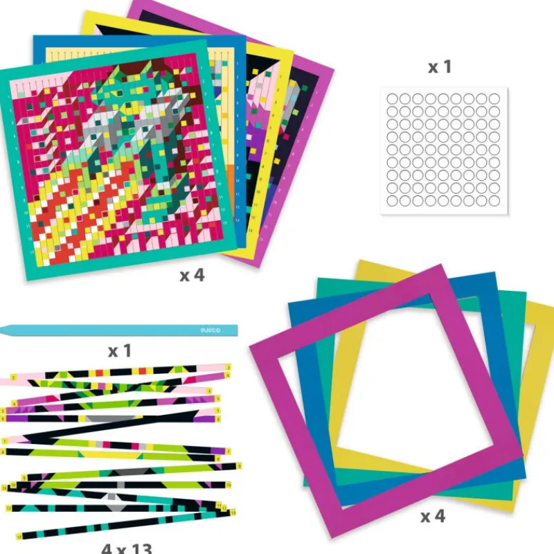 Djeco Tissage pixels "Invaders" 9452<Enfant Bricolage Enfant | Mosaïque