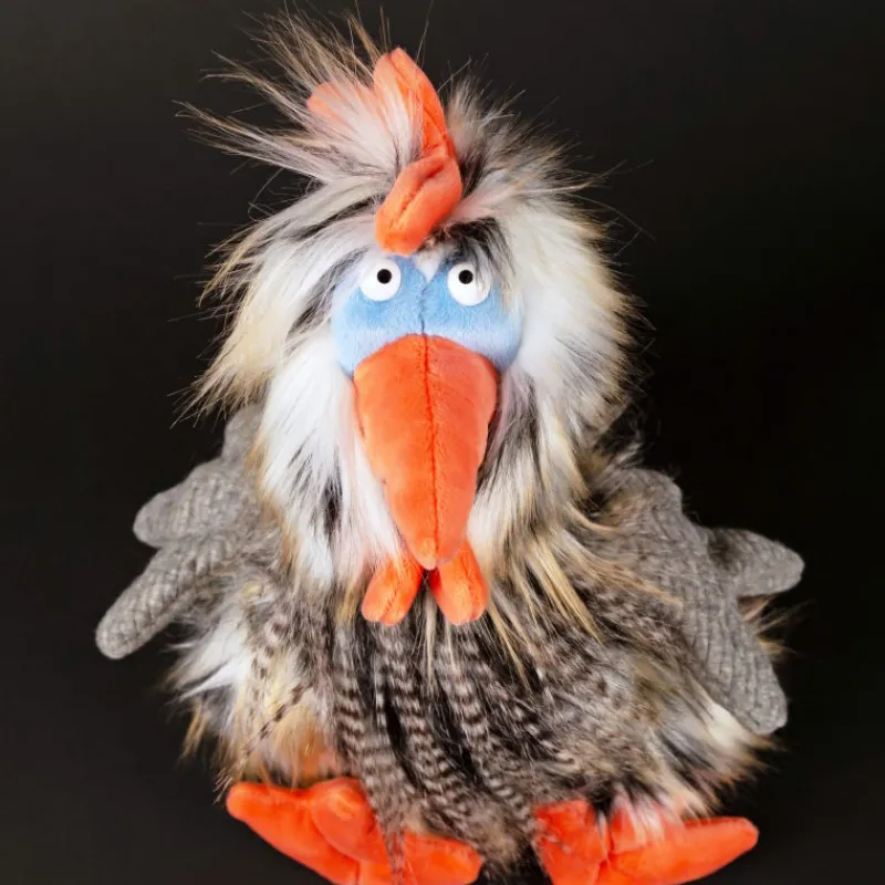SIGIKID Tour de Poule, coq en peluche Kikeriki 42992< Poupées, Peluches