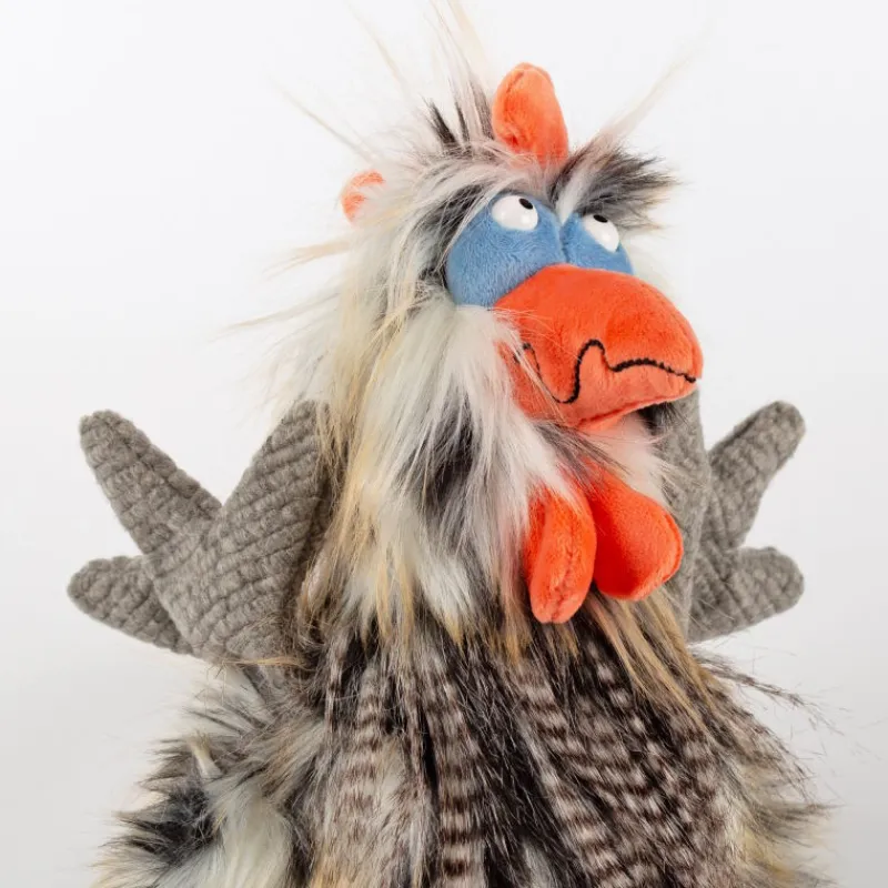 SIGIKID Tour de Poule, coq en peluche Kikeriki 42992< Poupées, Peluches