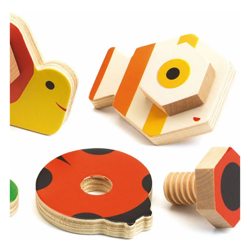 Djeco TournaBasic, jeu de vissage 6207< Jeux De Société | Jouets À Encastrer, Empiler