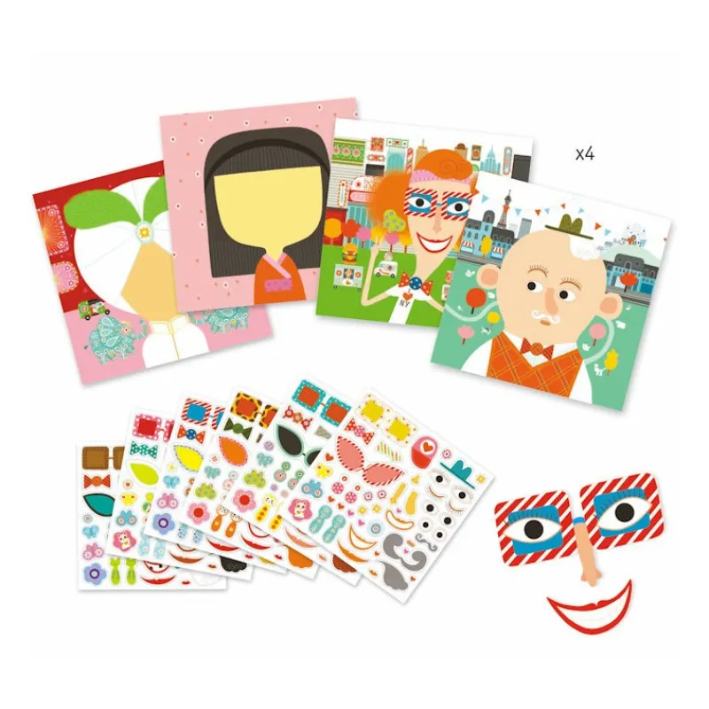Djeco Tous différents - stickers 8934< Autocollants Et Décalcomanies